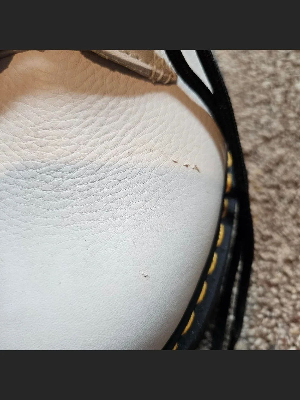 White Lace-Up Platform Boots with Black Soles